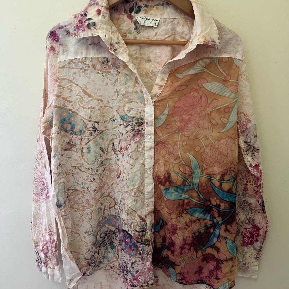 Floral Print Women's Blouse
